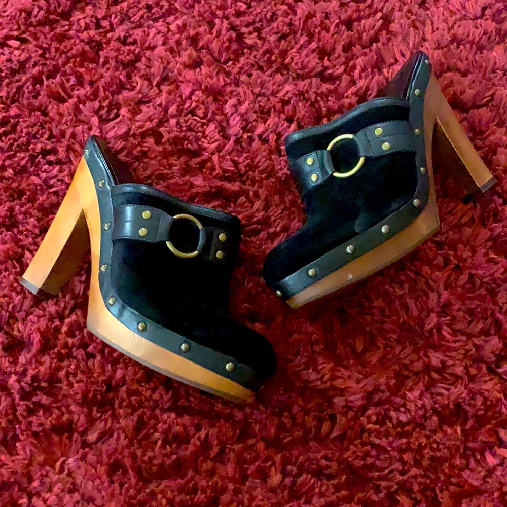 Ralph Lauren Stasia clogs platform mules heels size 7
